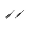 Wentronic Goobay 3,5 mm-jakipistikupikenduskaabel, must, 5 m - 3,5 mm pistik (3-kontaktiline, stereo) > 3,5 mm pesa (3-kontaktiline, stereo) (50090)