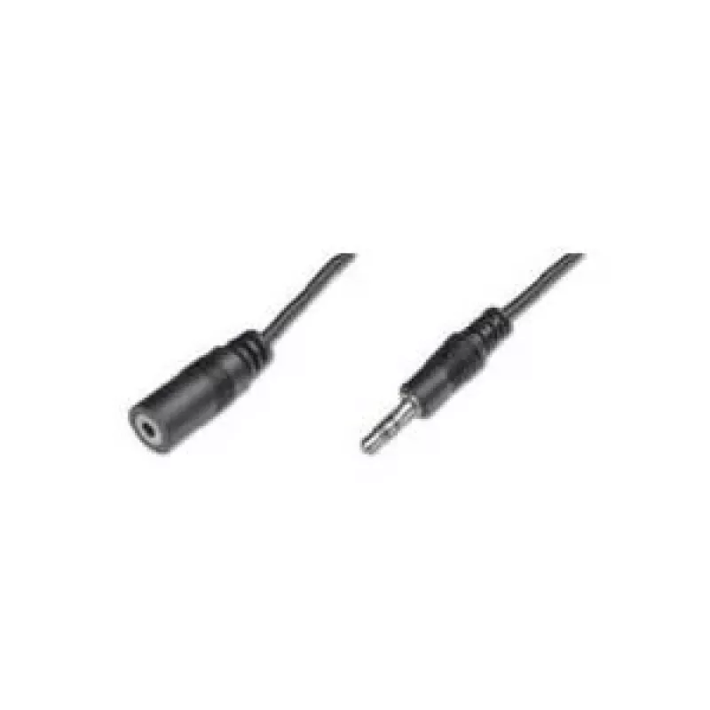 Wentronic Goobay 3,5 mm-jakipistikupikenduskaabel, must, 5 m - 3,5 mm pistik (3-kontaktiline, stereo) > 3,5 mm pesa (3-kontaktiline, stereo) (50090)