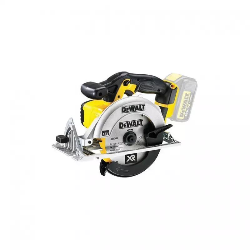 Akuga ketassaag DeWalt DCS391N — 18V, 3700 p/min, 165 mm ava, lõikesügavus 90° juures 55 mm, kaal 3,2 kg