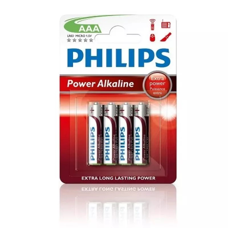 Philips Power aluselised AAA patareid, 4 tk pakendis