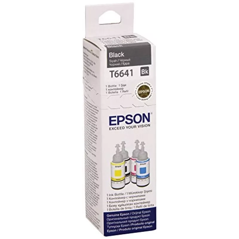 Ink Bottle Epson T6641 70ml Must