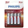 Ühekordne patarei Philips Power Alkaline Battery LR6P4B/10