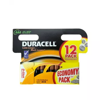 Duracell majapidamispatarei Ühekordne patarei AAA Leelispatarei