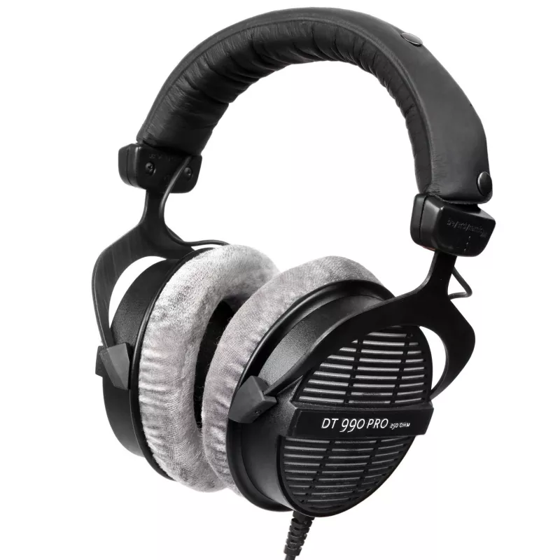 Stuudiokõrvaklapid Beyerdynamic DT 990 PRO 250 Ω — suletud, ümberkõrva, juhtmega, 3 m kaabel, 96 dB, 5–35 kHz