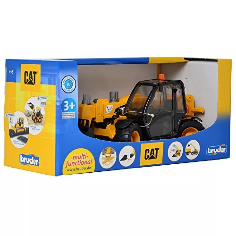 Bruder 02141 Caterpillar Teleskooplaadur plastikust põllumajandus- ja ehitustööde mänguasi