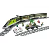 LEGO 60337 City Express reisirongi komplekt – kaugjuhitav mänguasi lastele, poistele ja tüdrukutele, töötavate esitulede, 2 vaguni ja 24 rööpatükiga