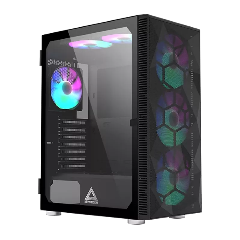MONTECH X3 X3MESH-BK MIDI Tower korpus must võrk
