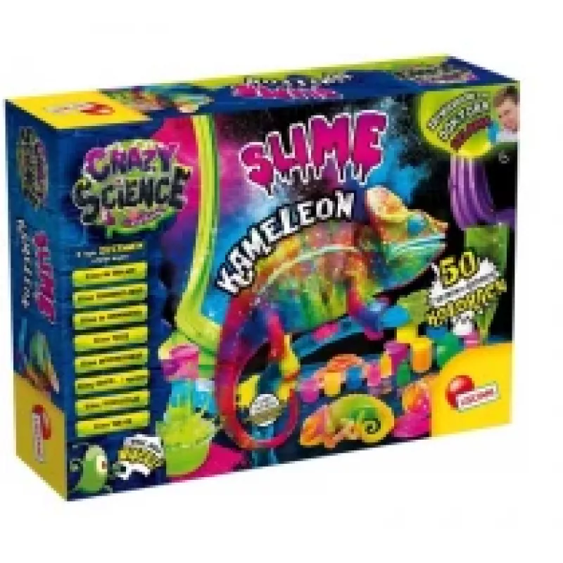 Liscianigiochi teaduskomplekt Crazy Science Slime Chameleon 304-PL89246 – hariv limalabori katsetuskarp