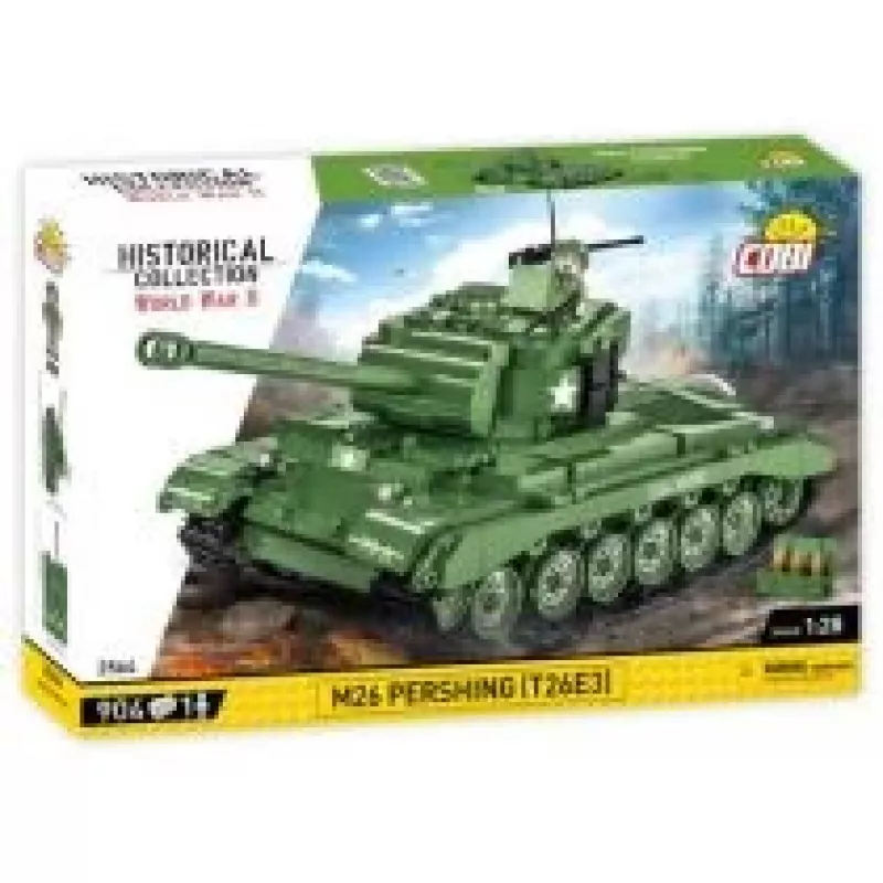 Ehituskomplekt COBI M26 Pershing T26E3 904 osa Plastik alates 3. eluaastast
