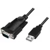 LogiLink AU0048A jadakaabel must 1,5 m USB A DB-9