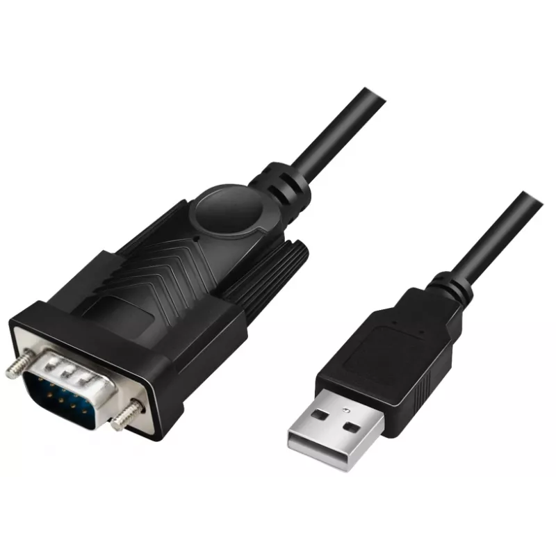 LogiLink AU0048A jadakaabel must 1,5 m USB A DB-9