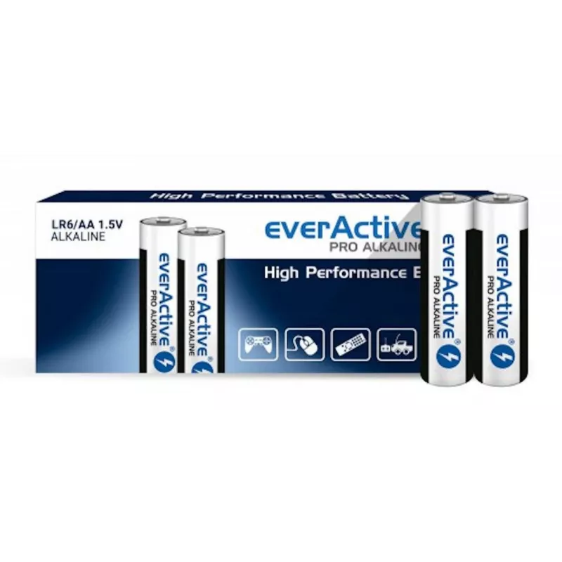 Ühekordsed AA leelispatareid everActive LR610PAKPA, 1,5 V, 3000 mAh, 10 tk pakend