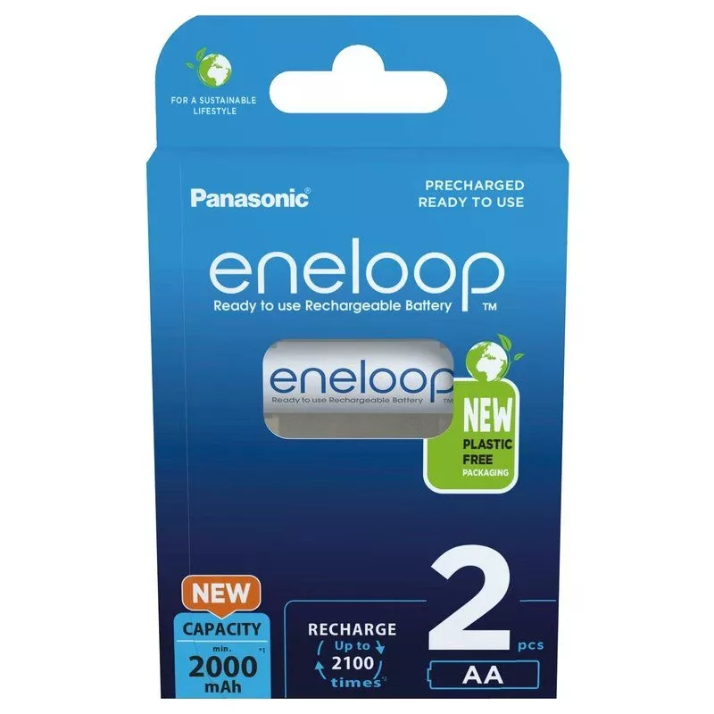 Laetavad akud PANASONIC ENELOOP AA 2000 mAh 2 tk (BK-3MCDE/2CP)