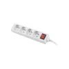 Pikendusjuhe Lanberg PS1-04E-0150-W 1,5 m 4 vahelduvvoolu pistikupesa siseruumidesse valge