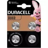 Nööpelement Duracell CR2032 3V liitium — pakendis 4 tk