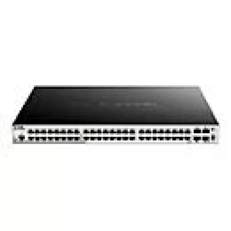 D-Link 52-pordiline Gigabit virnastatav POE nutihalduslüliti, sealhulgas 4 x 10G SFP+