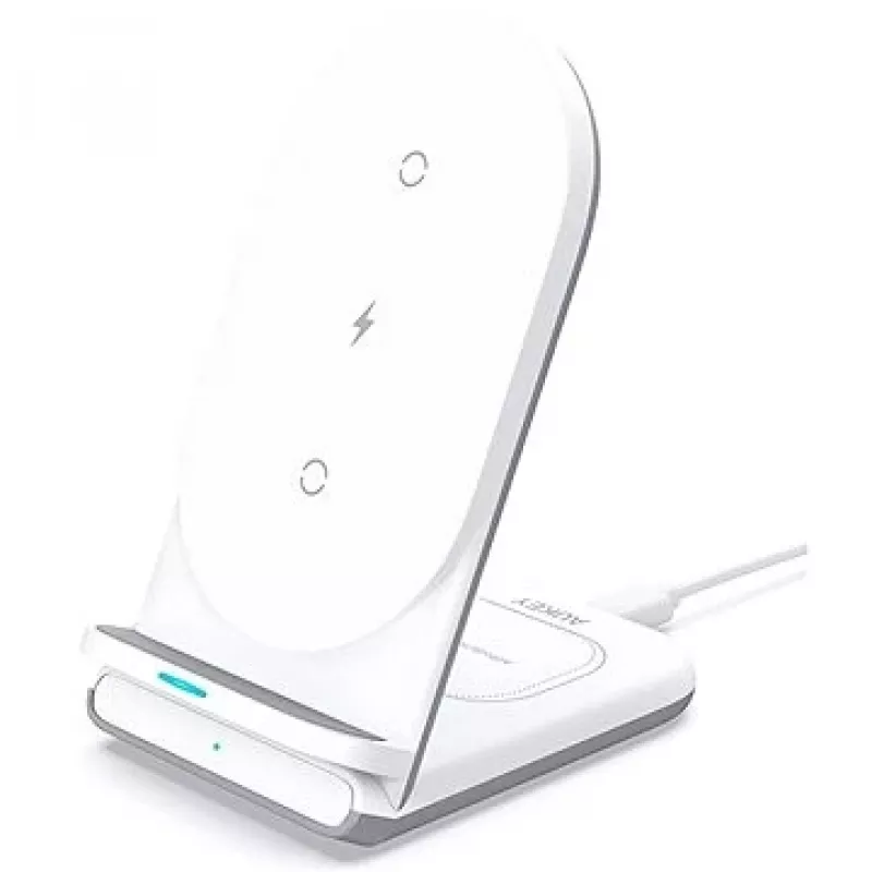 AUKEY LC-A2-WT laadija, sisetingimustesse, USB, kiire juhtmevaba laadimine, valge