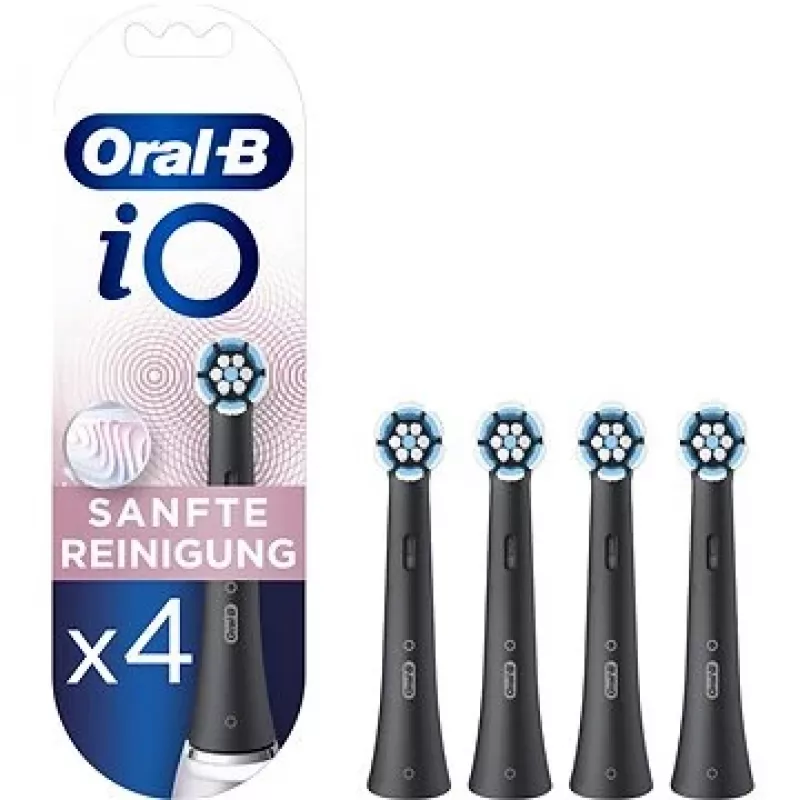 Hambaharipead Oral-B iO Gentle Care — 4 tk pakend, mustad vahetuspead