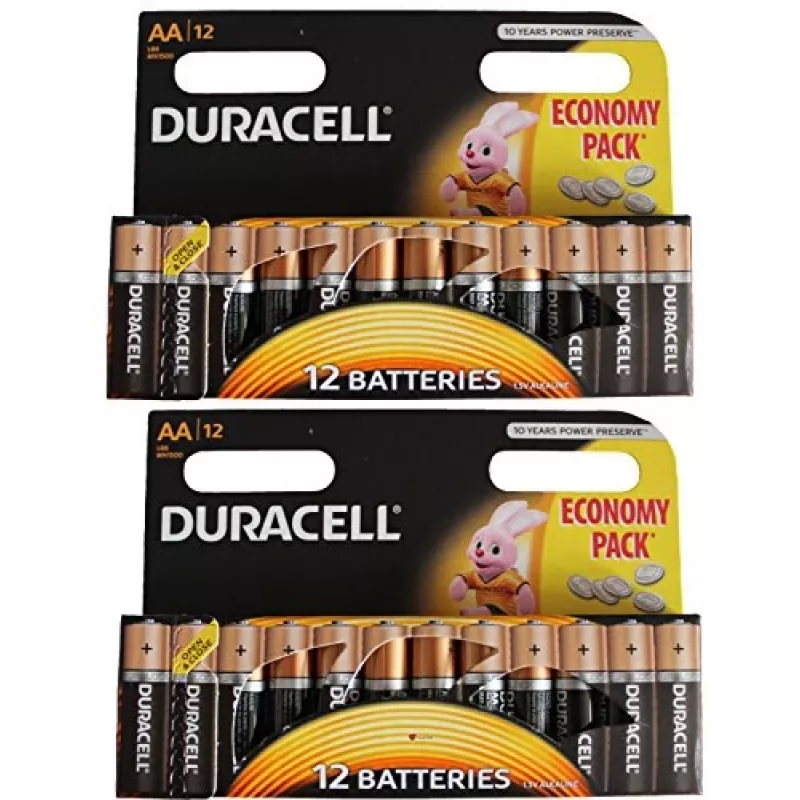 Duracell patareid Ühekordne patarei AA Leelispatarei