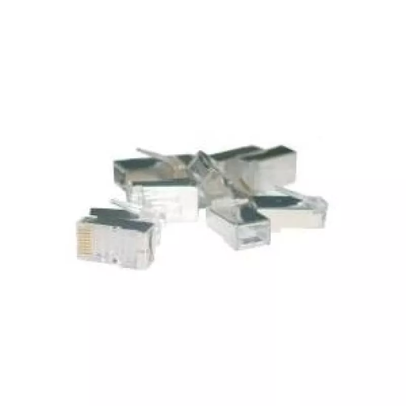 Wtyk RJ45 ekranowany kat.6 uniwersalny drut/linka 8P8C 100szt