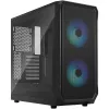 Fractal Design Focus 2 RGB karastatud klaasiga keskmine torn ATX arvutikorpus - must