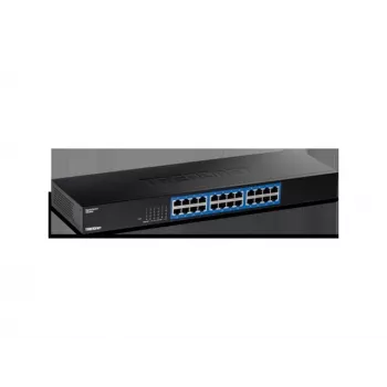 TRENDnet 24-port Gigabit lüliti, TEG-S25, 24 x Gigabit RJ-45 porti, 48 Gbps lülitusvõime, ventilaatorita disain, metallkorpus, sisemine toiteplokk