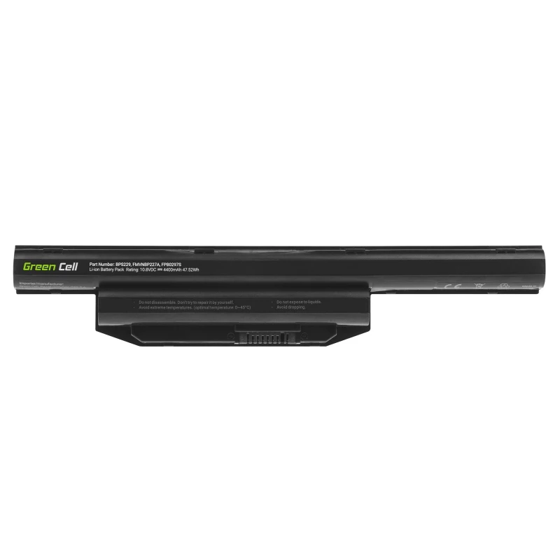 Aku roheline Cell FS31 Fujitsu LifeBookile — LiPo 4400 mAh, 11,1 V, must, 1 tk