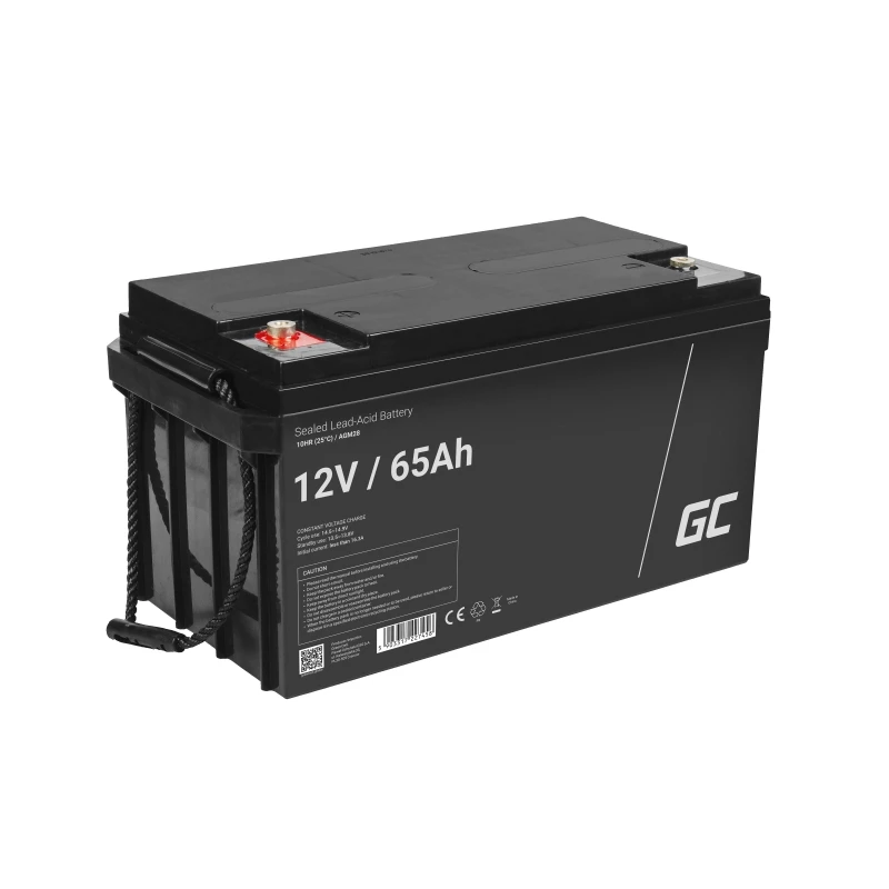 Aku roheline Cell AGM28 tööstuslik laetav suletud pliiaku (VRLA) 12 V 65000 mAh, 1 tk, 20 kg