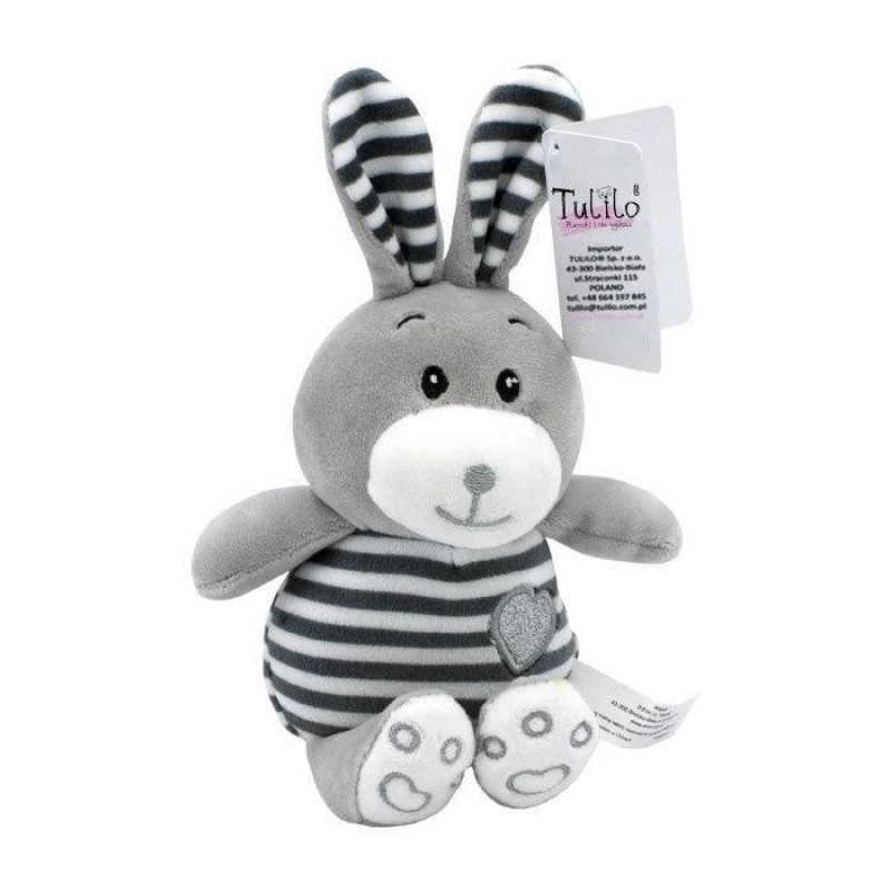Pehme mänguasi TULILO Striped Cuddles Rabbit 26 cm pehme jänesemänguasi