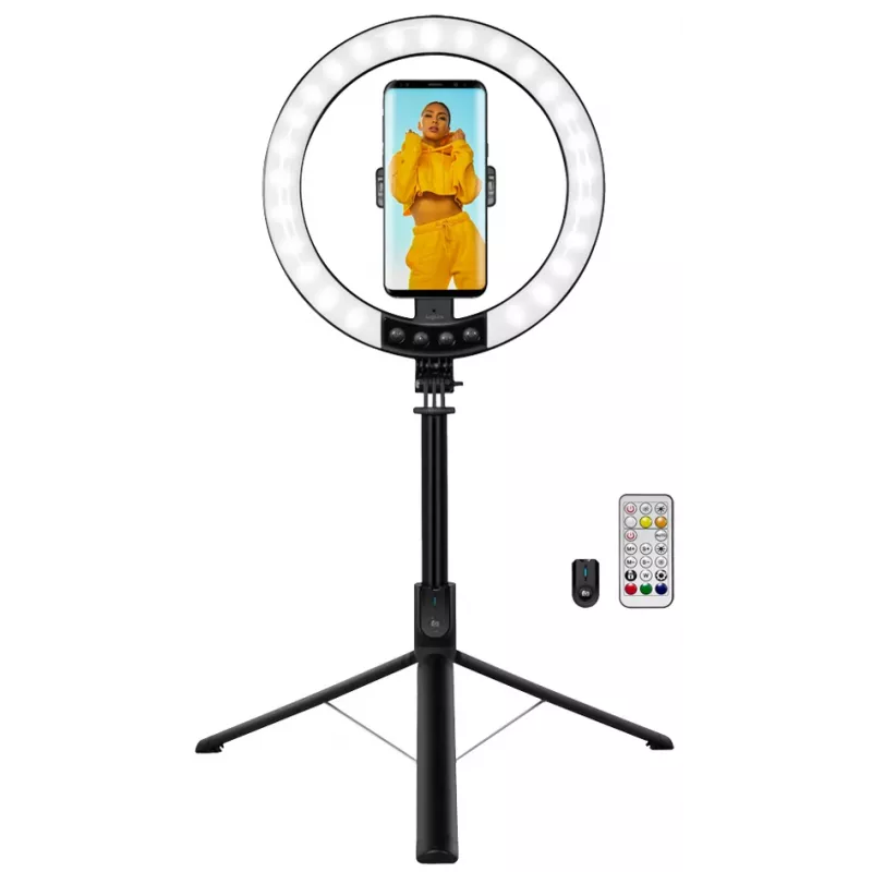 LogiLink nutitelefoni ringvalgusti selfie-pulga statiiviga, DM 20cm (AA0156)