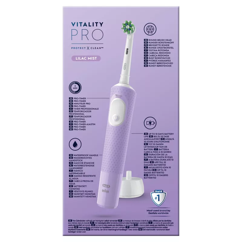 Oral-B Vitality Pro elektriline hambahari, lilla, 1 hari