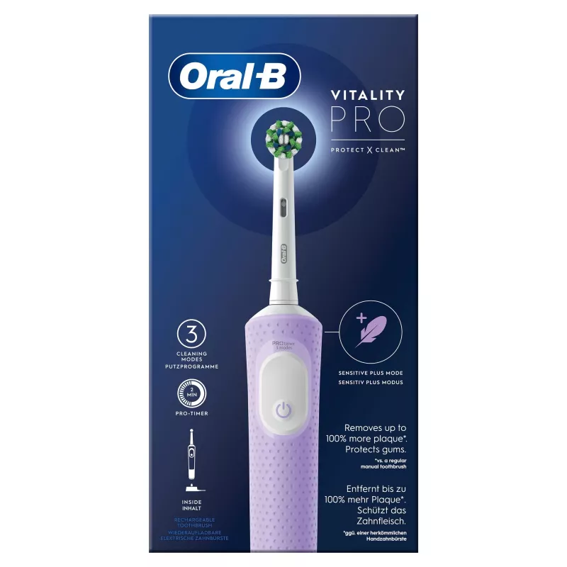 Oral-B Vitality Pro elektriline hambahari, lilla, 1 hari
