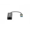 USB jaotur NATEC Cricket USB 3.2 Gen 1 Type-A RJ-45 Ethernetiga 1000 Mbit/s, alumiiniumkorpus, must