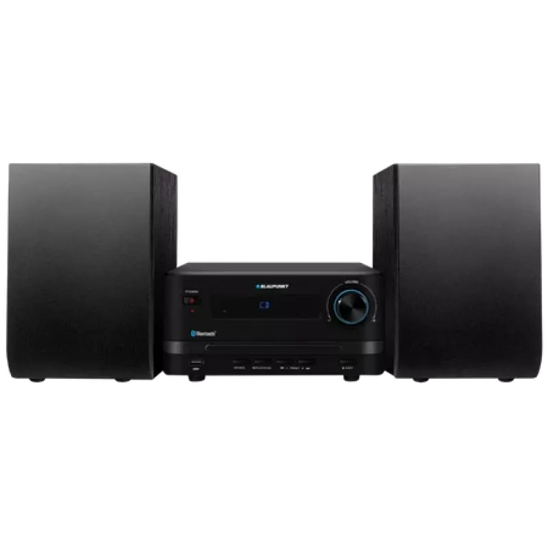Kodu audio mikrosüsteem BLAUPUNKT MS14BT — CD/MP3-mängija, Bluetooth, USB, FM RDS, 15 W RMS, must
