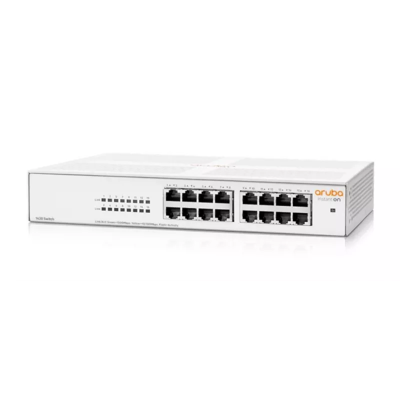 Aruba Instant On 1430 16G Haldamatu L2 Gigabit Ethernet (10/100/1000) 1U Valge