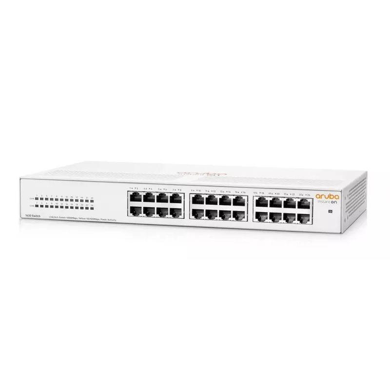 HPE Aruba Networking Aruba Instant On 1430 24G haldamatu L2 Gigabit Ethernet (10/100/1000) 1U valge