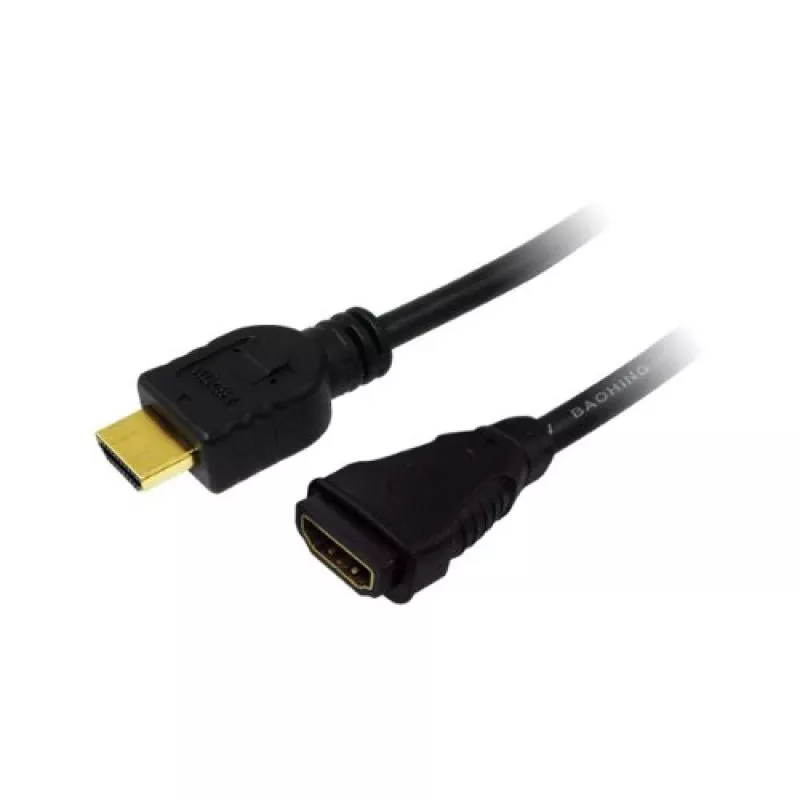 LogiLink CH0057 HDMI-kaabli pikendus Must 4K UHD 3m HDMI-a pistik T
