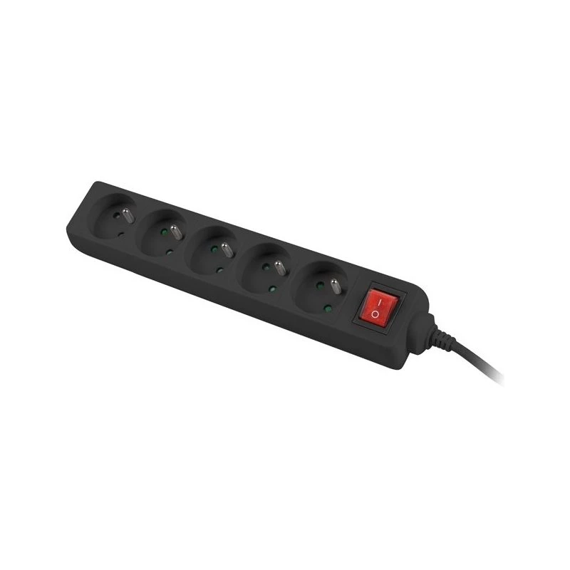 Pikendusjuhe Lanberg PS1-05E-0300-BK 3 m 5 pistikupesa Siseruumides Valge