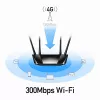 Cudy LT400 traadita ruuter Fast Ethernet ühe ribaga (2,4 GHz) 4G must
