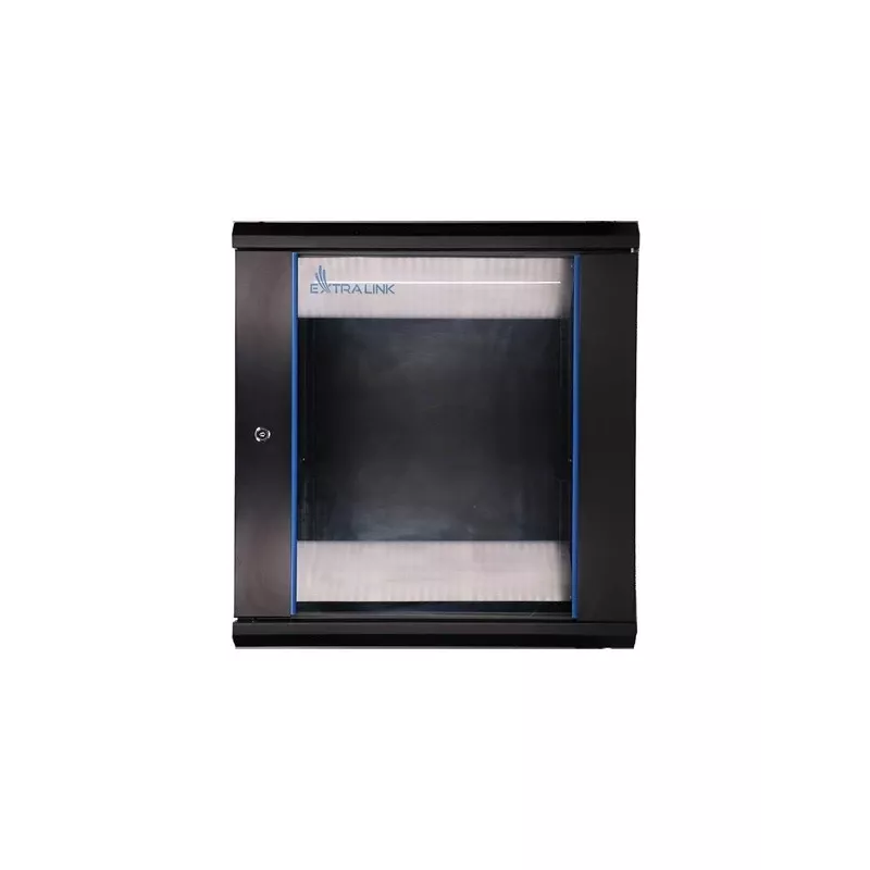 Seinale kinnitatav riiul Extralink Rackmount kapp 12U 600x600 Must