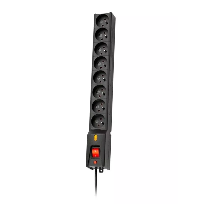 LESTAR 1966004055 pikendusjuhe 3 m 230 V AC pistikupesa(d) siseruumides, must