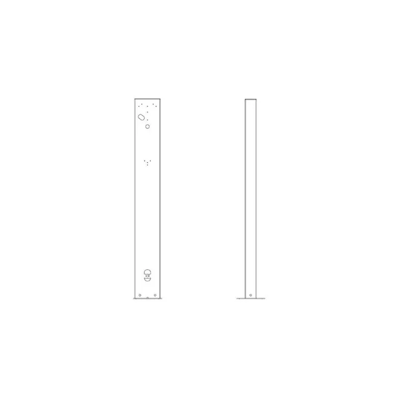 Wallbox Eiffel Basic kinnituskomplekt - elektrisõiduki laadimisjaamale - RAL 7043