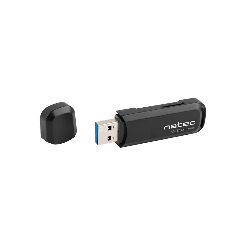Kaardilugeja NATEC Scarab 2 USB 3.2 Gen 1 Type-A — MicroSD/SD tugi, 5000 Mbit/s, must