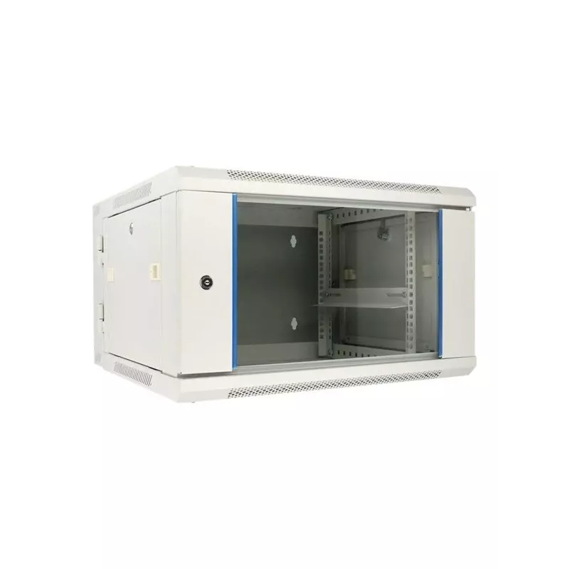 Extralink Rackmount cabinet 6U 600x600 AZH Gray wall mounted, swing type