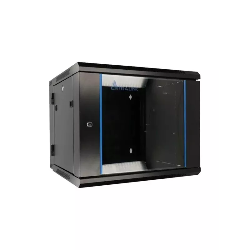 Extralink Rack-kapp 6U 600x600 AZH Must seinakinnitusega, pöörduv