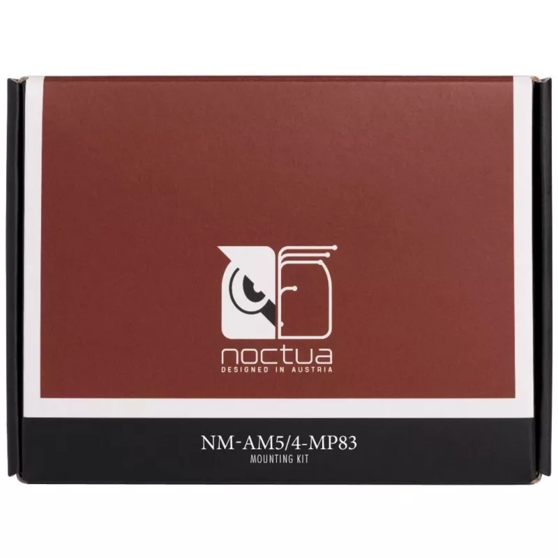 Paigalduskomplekt Noctua NM-AM5/4-MP83 must kroom Socket AM4 AM5