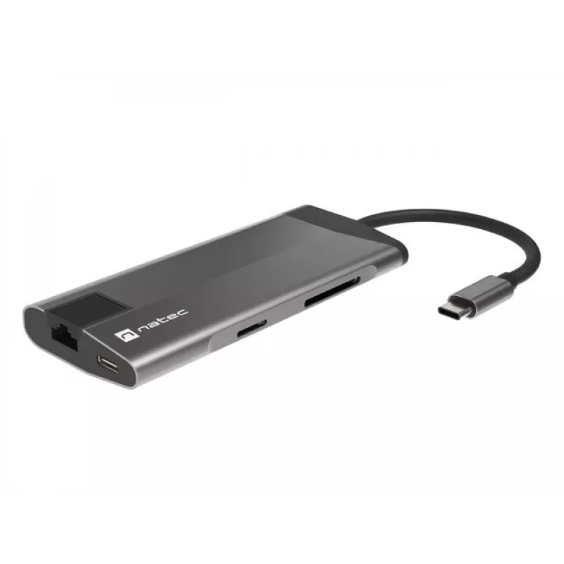 NATEC Fowler Plus USB USB-C Must Hall MicroSD SD Jaotur