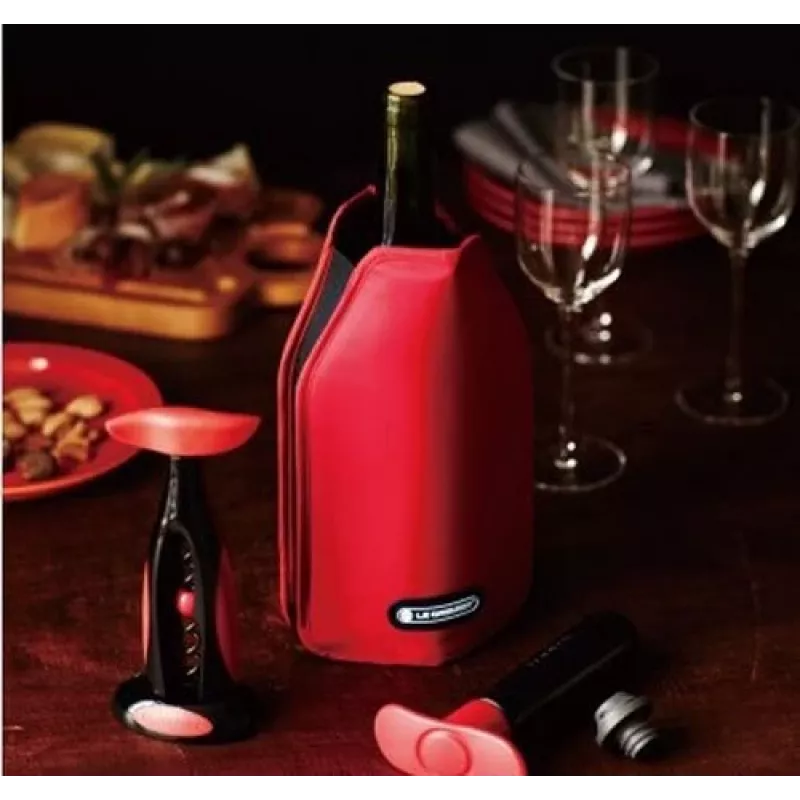 Le Creuset veinipudeli jahutushülss - punane