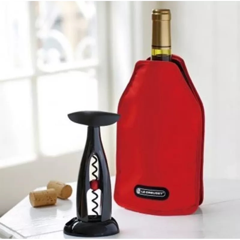 Le Creuset veinipudeli jahutushülss - punane