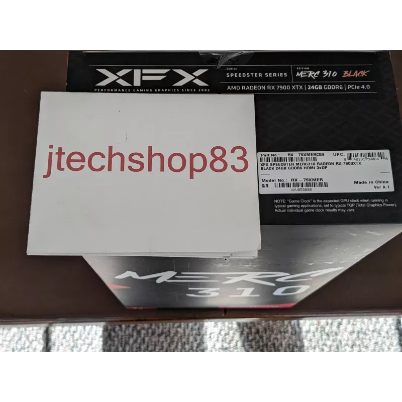 Graafikakaart XFX Radeon RX 7900 XTX 24 GB GDDR6, PCIe 4.0, 384-bit, 355 W, 3x ventilaatorid